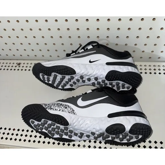 Nike Alpha Huarache Elite 4 Womens Indoor Softball Turf Shoes Size 6.5 Black
