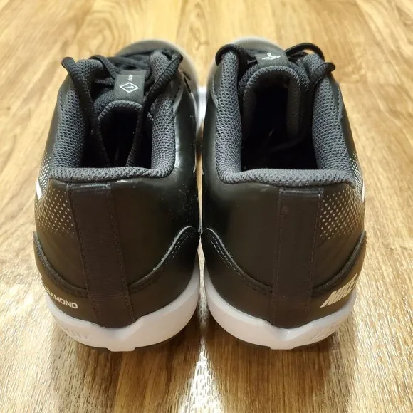 Nike Alpha Huarache Keystone 4 RM Baseball Cleats Men 8.5 Black Gray‎ New