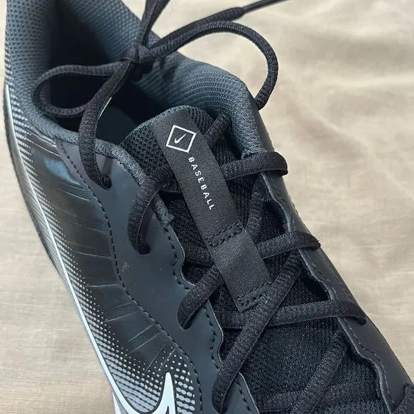 Nike Alpha Huarache Keystone Low Rubber Baseball Cleats Black Gray Size 12, NWOT