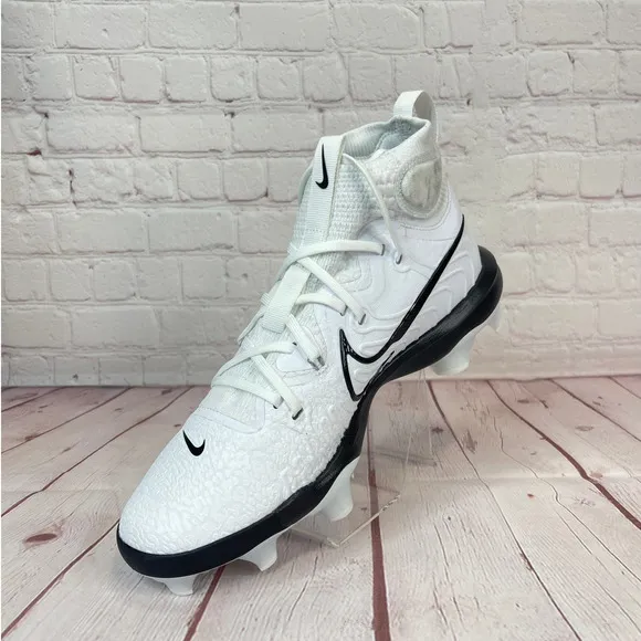 Nike Alpha Huarache NXT MCS White Black Baseball Cleats Mens Size 9 (DJ6519-101)