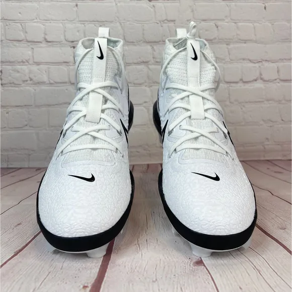 Nike Alpha Huarache NXT MCS White Black Baseball Cleats Mens Size 9 (DJ6519-101)