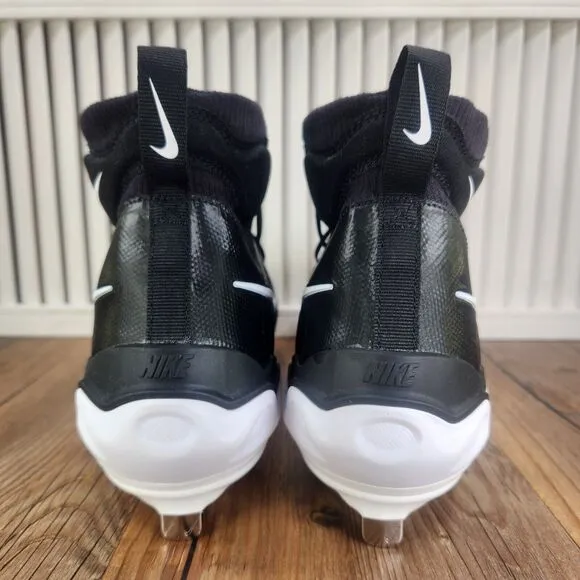 Nike Alpha Huarache NXT Men's 11.5 Black White Metal Baseball Cleats DJ6517-001