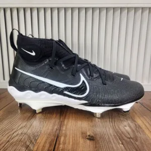 Nike Alpha Huarache NXT Men's 11.5 Black White Metal Baseball Cleats DJ6517-001