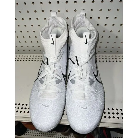 Nike Alpha Huarache NXT Mens Metal Baseball Cleats Size 7.5 White Black Gray