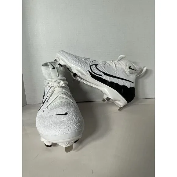 Nike Alpha Huarache NXT White Black Baseball Cleats (DJ6517-101) Men's Size 7