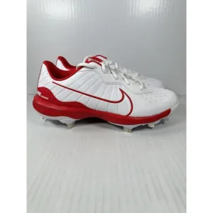 Nike Alpha Huarache Varsity 4 Baseball Cleats Red White DJ6516-104 Mens Size 8