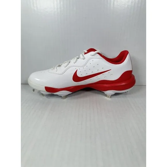 Nike Alpha Huarache Varsity 4 Baseball Cleats Red White DJ6516-104 Mens Size 8