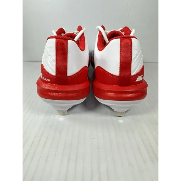 Nike Alpha Huarache Varsity 4 Baseball Cleats Red White DJ6516-104 Mens Size 8