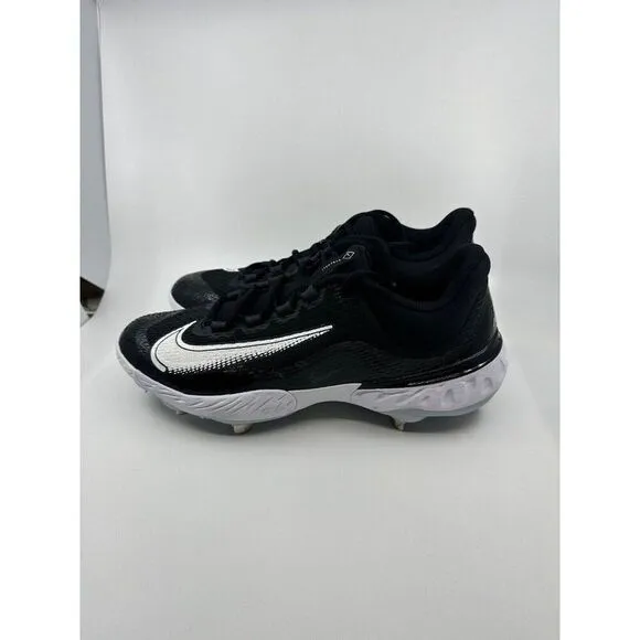 Nike Alpha Huarache Elite 4 Metal Baseball Cleats Black DJ6521-001 Mens Size 12