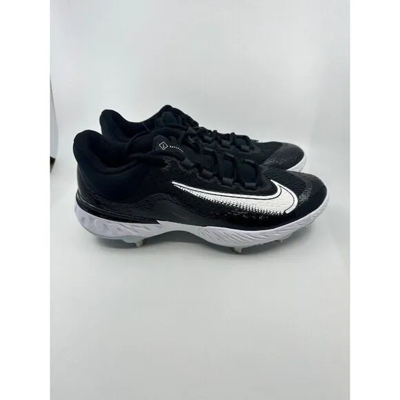 Nike Alpha Huarache Elite 4 Metal Baseball Cleats Black DJ6521-001 Mens Size 12