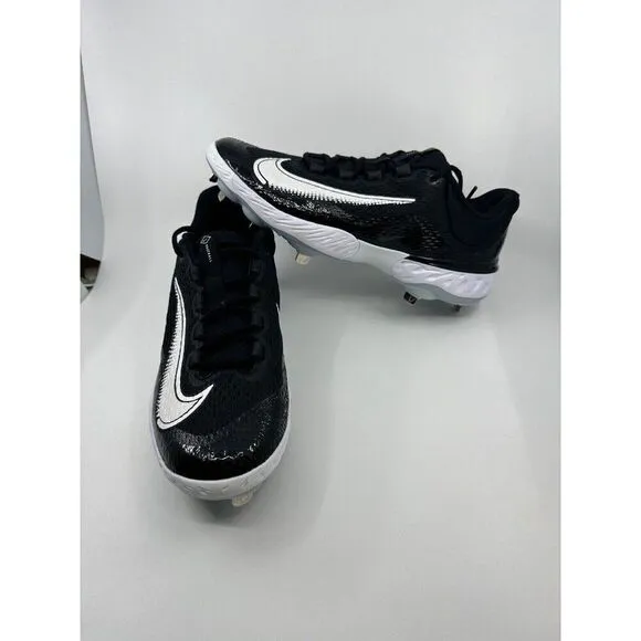 Nike Alpha Huarache Elite 4 Metal Baseball Cleats Black DJ6521-001 Mens Size 12