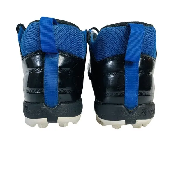 Nike Alpha Menace 2 Shark Football Cleats Mens 12 Blue White AQ7653-402
