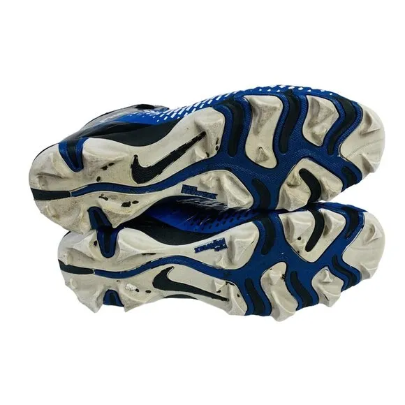Nike Alpha Menace 2 Shark Football Cleats Mens 12 Blue White AQ7653-402