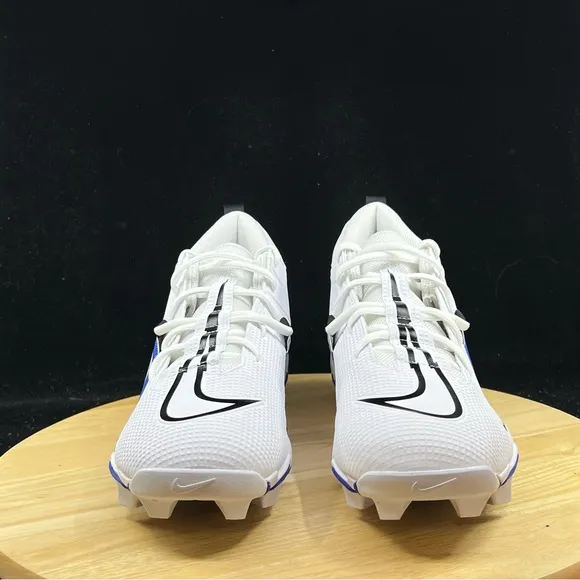 Nike Alpha Menace 3 Shark Football Cleats White Blue Men's Sizes CV0582-101