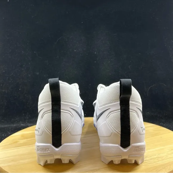 Nike Alpha Menace 3 Shark Football Cleats White Blue Men's Sizes CV0582-101