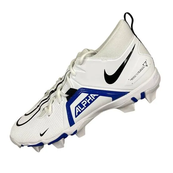Nike Alpha Menace 3 Shark White Football Cleats Mens Size 11 (CV0582-101)