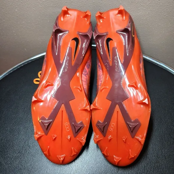 Nike Alpha Menace 4 Elite Football Cleats Sz 12 New Orange/Yellow/Black