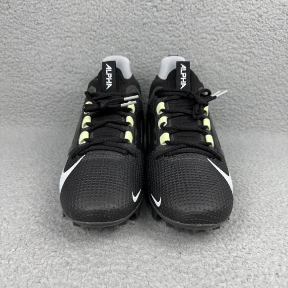 Nike Alpha Menace 4 Elite Mens 11 Shoes Black White Football Cleats Sneakers