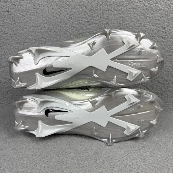 Nike Alpha Menace 4 Elite Mens 9 Shoes White Black Football Cleats Sneakers 2024