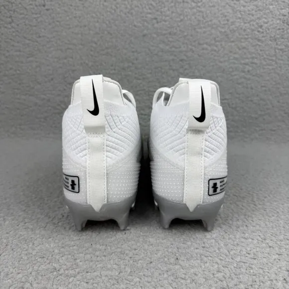 Nike Alpha Menace 4 Elite Mens 9 Shoes White Black Football Cleats Sneakers 2024