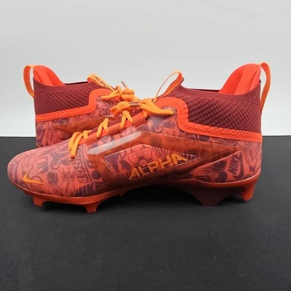 Nike Alpha Menace 4 Elite NRG FQ4046-600 Red Football Cleats Men's Size 12 New