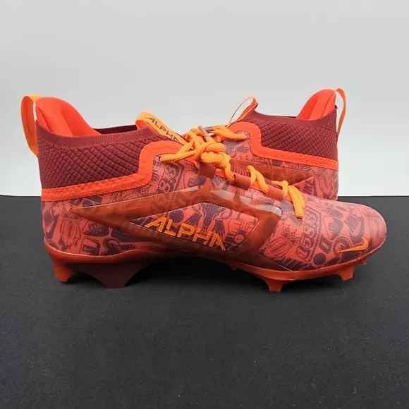 Nike Alpha Menace 4 Elite NRG FQ4046-600 Red Football Cleats Men's Size 12 New