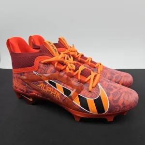 Nike Alpha Menace 4 Elite NRG FQ4046-600 Red Football Cleats Men's Size 12 New