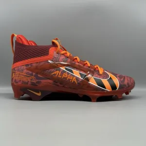 Nike Alpha Menace 4 Elite NRG Red Orange Football Cleats Size 10 FQ4046-600
