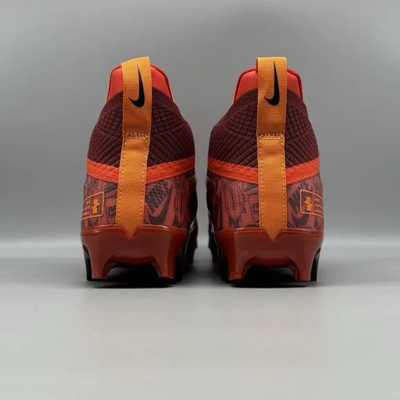 Nike Alpha Menace 4 Elite NRG Red Orange Football Cleats Size 8 FQ4046-600