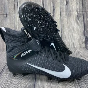 Nike Alpha Menace Elite 2 Flyknit Black/Dark Grey/White Mens 13 AO3374-001