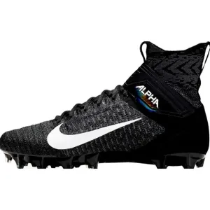 NIKE ALPHA MENACE ELITE 2 FLYKNIT FOOTBALL BLACK MEN'S SIZE 14 NEW