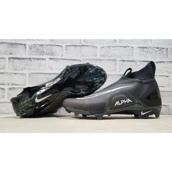 Nike Alpha Menace Elite 3 Black Football Cleats CT6648-010 MEN'S SIZE 11