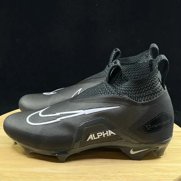 Nike Alpha Menace Elite 3 Black Football Cleats CT6648-010 MEN'S SIZE 13