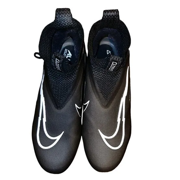 Nike Alpha Menace Elite 3 Football Cleats Men Size 11 #CT6648-010 Black NWOB