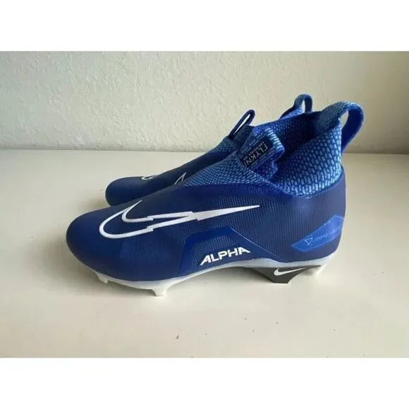 Nike Alpha Menace Elite 3 Flyknit Football Cleats Royal Blue CT6648-414 Men 10.5