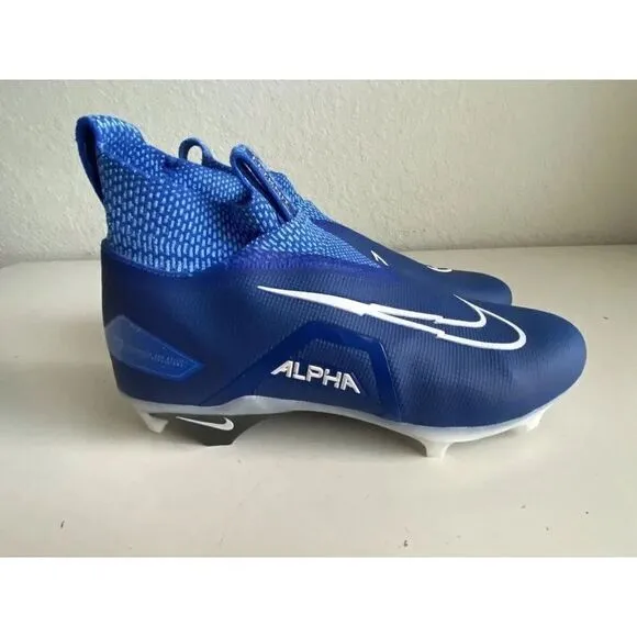 Nike Alpha Menace Elite 3 Flyknit Football Cleats Royal Blue CT6648-414 Men 10.5