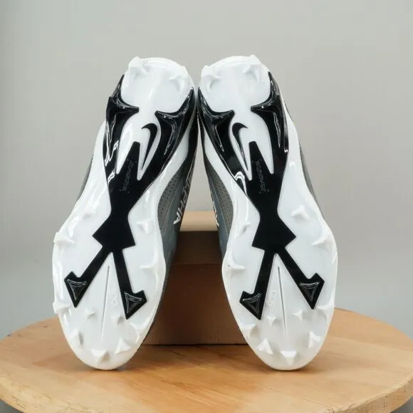 Nike Alpha Menace Elite 4 Mens Size 12 Football Cleats Black White Athletic NEW
