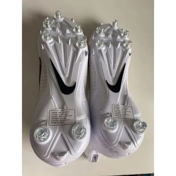 Nike Alpha Menace Elite 2 DP Flyknit White Football Cleats CI1530-100 Men’s 14