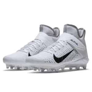 Nike Alpha Menace Pro 2 D Mid White Football Cleats 12 CK4277-100 Detachable