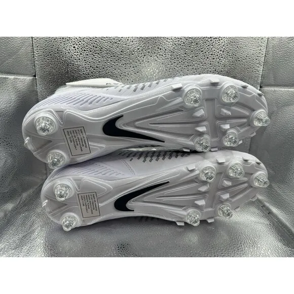 Nike Alpha Menace Pro 2 D Mid White Football Cleats 12 CK4277-100 Detachable