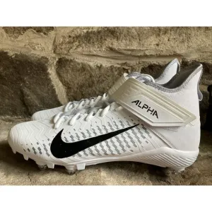 Nike Alpha Menace Pro 2 D White Football Detachable Cleats CK4277-100 Mens 13