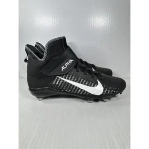 Nike Alpha Menace Pro 2 Football Cleats CK4277-001 Black White Mens Size 11.5