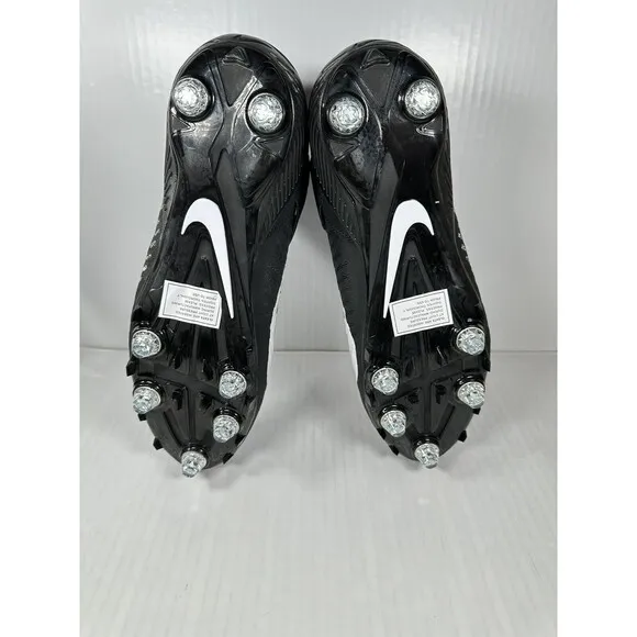 Nike Alpha Menace Pro 2 Football Cleats CK4277-001 Black White Mens Size 11.5