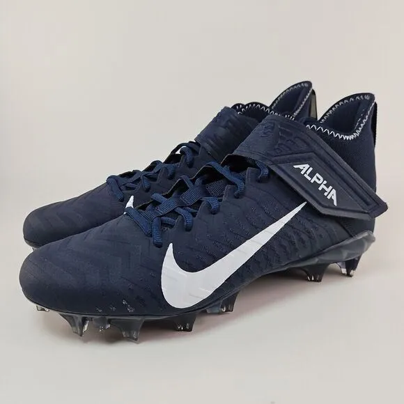 Nike Alpha Menace Pro 2 Football Cleats Dark Blue BV3945-404 Men's Size‎ 11.5