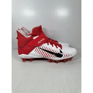Nike Alpha Menace Pro 2 Football Cleats Red White Size 11 BV3945-105 BRAND NEW