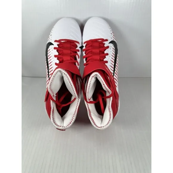 Nike Alpha Menace Pro 2 Football Cleats Red White Size 11 BV3945-105 BRAND NEW