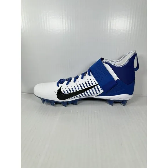 Nike Alpha Menace Pro 2 Football Cleats White Blue BV3945-101 | Men's Size 15