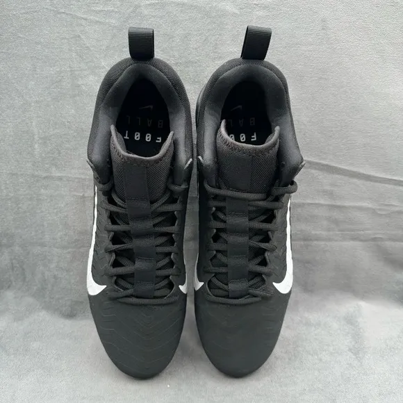 Nike Alpha Menace Pro 2 Low Football Cleats Men’s Sz 12 Black / White