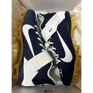 Nike Alpha Menace Pro 2 Mid By You Football Cleats Blue Gold #24 Size 11.5