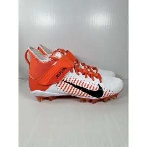 Nike Alpha Menace Pro 2 Mid Football Cleats Mens 13 Orange White BV3945-103